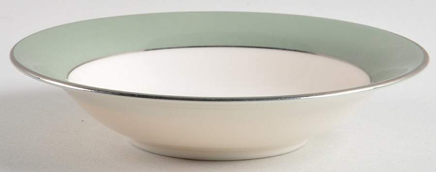 Platinum Sage (Rim & Coupe) Fruit/Dessert (Sauce) Bowl by Flintridge-1