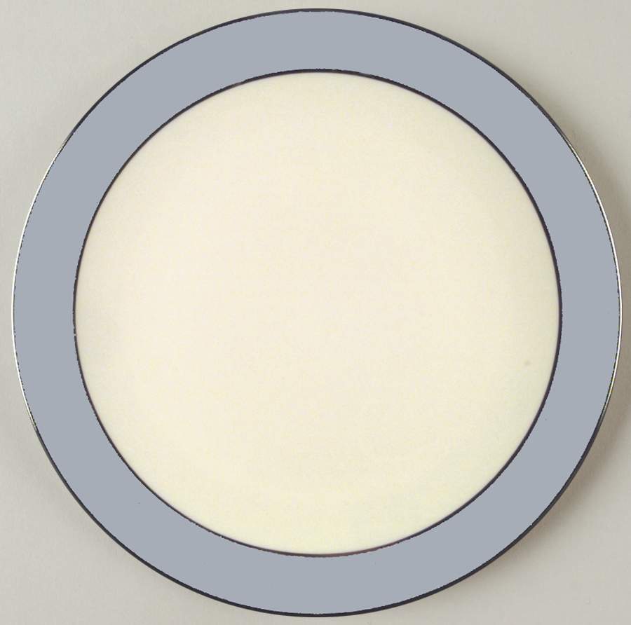 Platinum Strata Blue (Coupe) Dinner Plate by Flintridge-1
