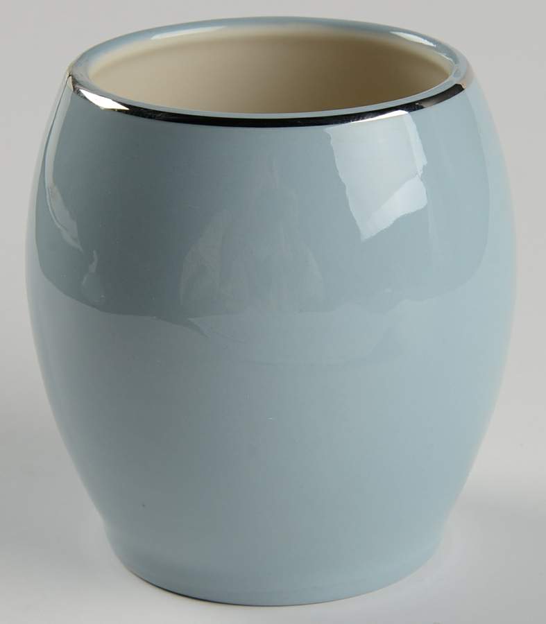 Platinum Strata Blue (Coupe) Sugar Bowl No Lid by Flintridge-1
