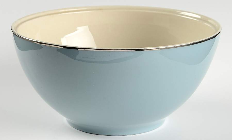 Platinum Strata Blue (Coupe) Round Vegetable No Lid by Flintridge-1