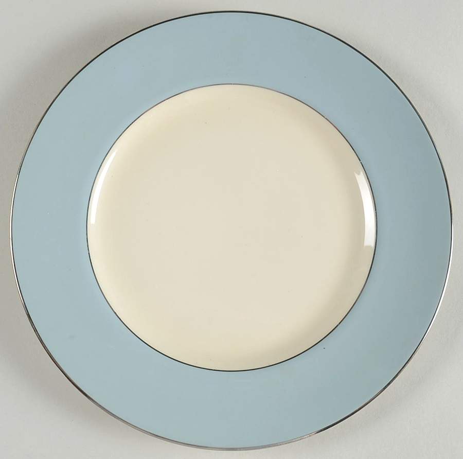 Platinum Strata Blue (Rim) Salad Plate by Flintridge-1