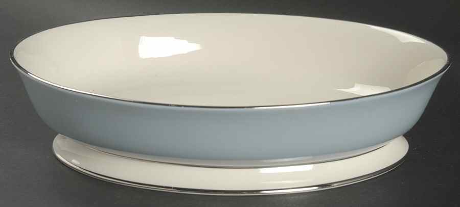 California Strata Blue 9" Oval Vegetable Bowl by Flintridge-1