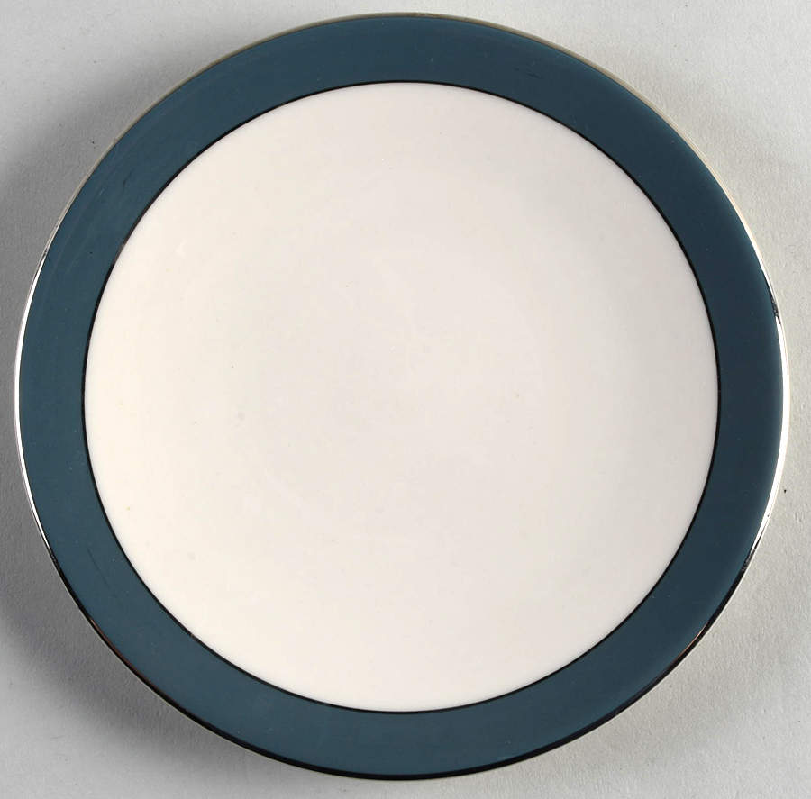 Platinum Teal (Coupe) Bread & Butter Plate by Flintridge-1