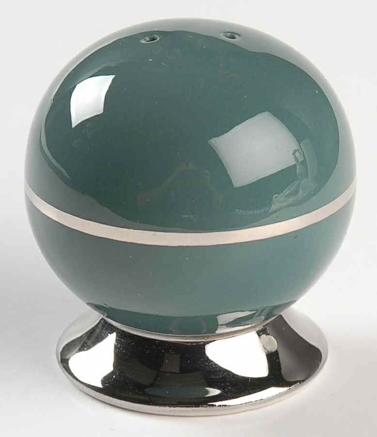 Platinum Teal (Rim) Salt Shaker by Flintridge-1