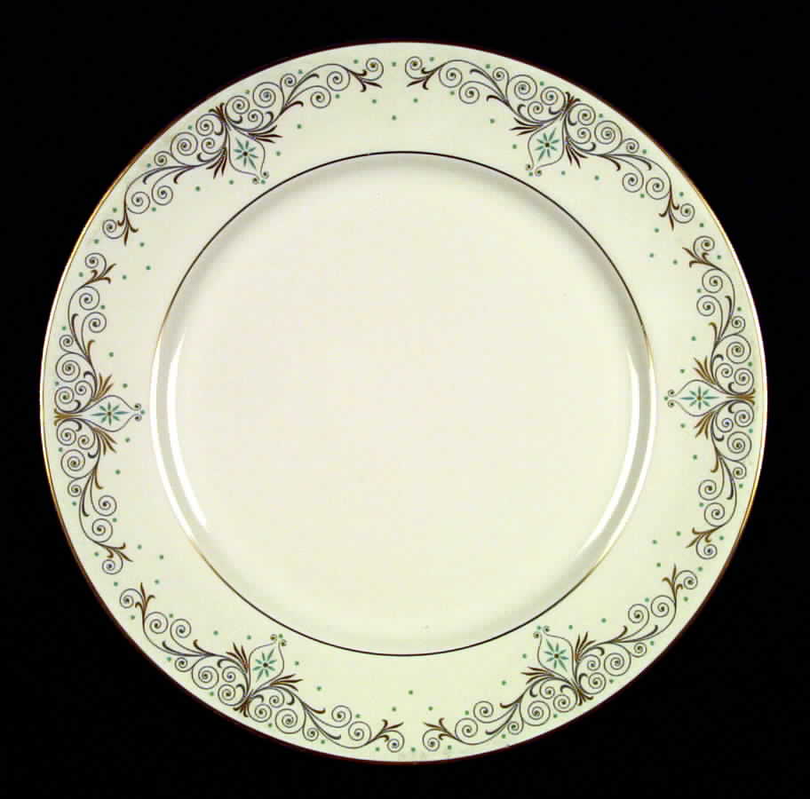 Quaintance (Gold) Dinner Plate by Flintridge-1