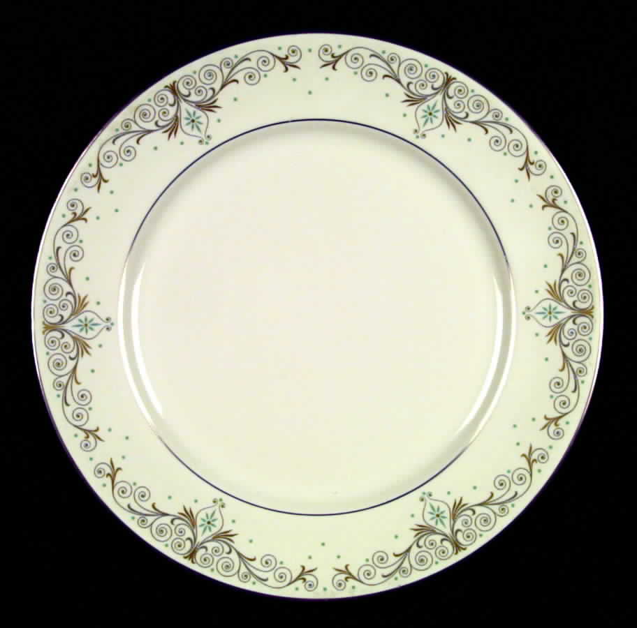 Quaintance (Platinum) Dinner Plate by Flintridge-1