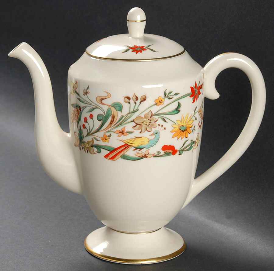 Queen Anne (Rim) Coffee Pot & Lid by Flintridge-1