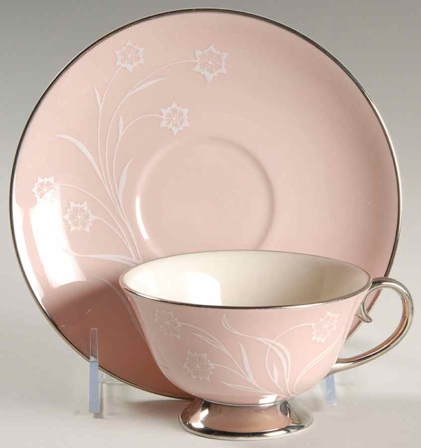 Reverie Rose Footed Cup & Saucer Set by Flintridge-1