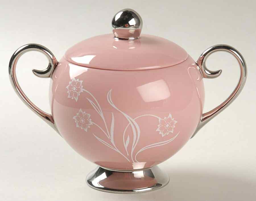 Reverie Rose Sugar Bowl & Lid by Flintridge-1