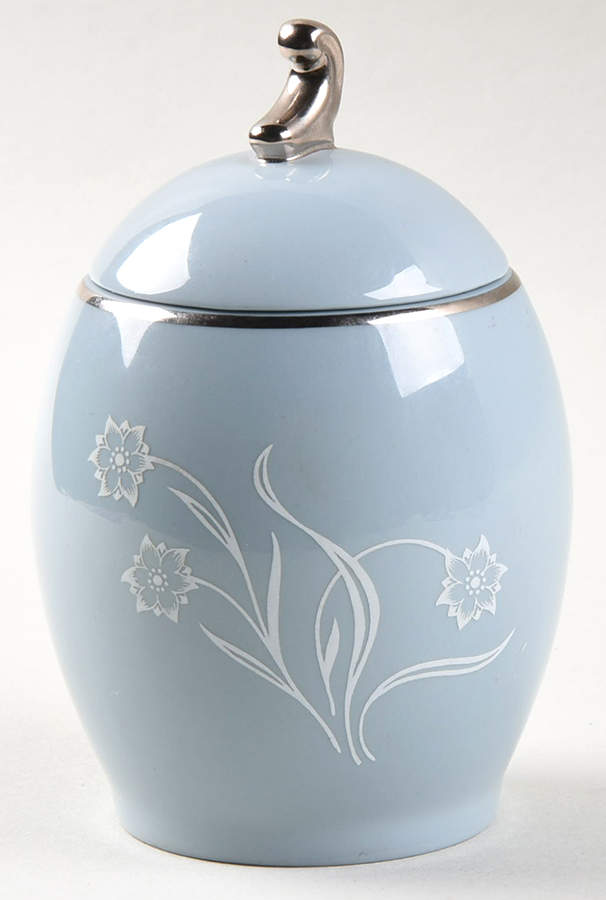 Reverie Strata Blue Sugar Bowl & Lid by Flintridge-1