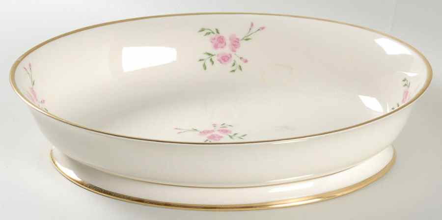 Rosebud 9" Oval Vegetable Bowl by Flintridge-1