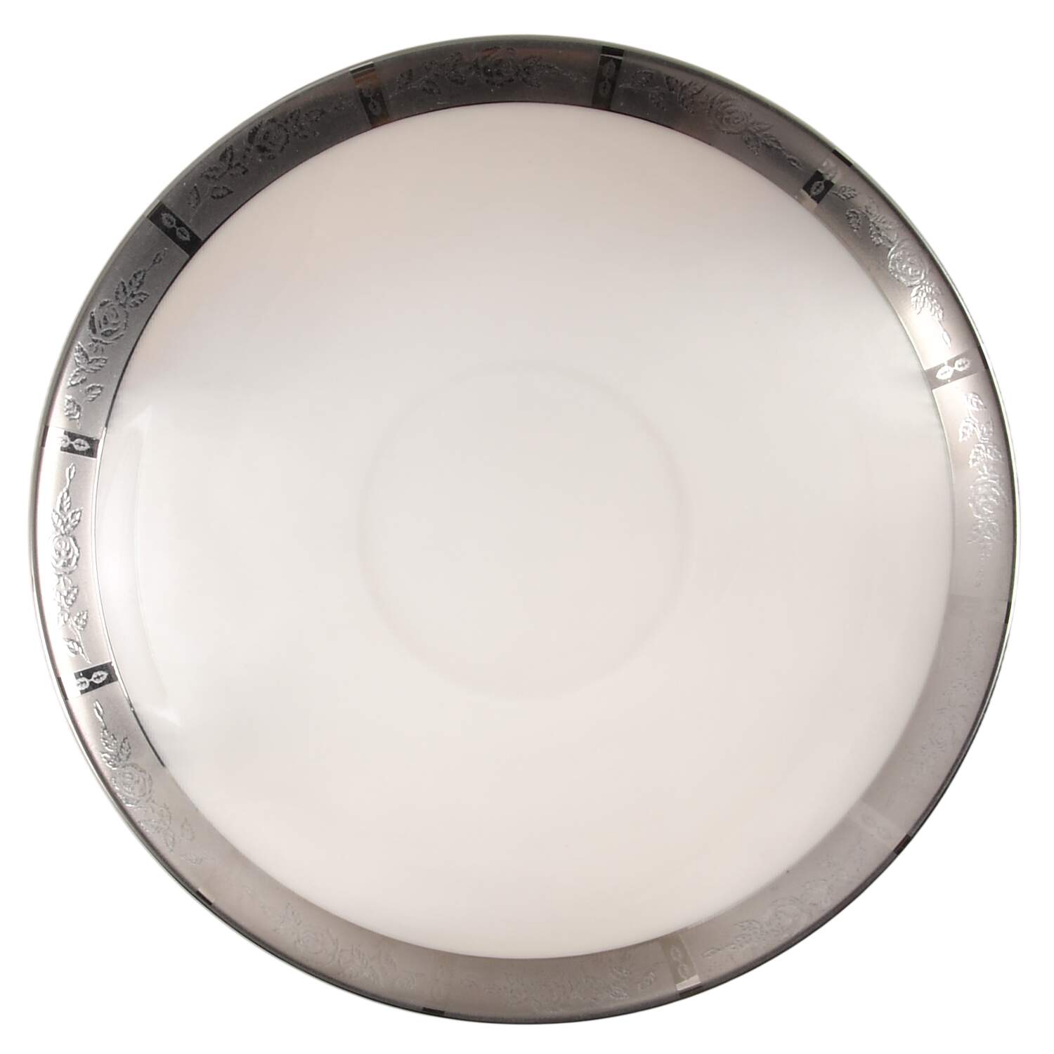 Rose Tapestry No Color Band (Rim&Coupe) Saucer by Flintridge-1