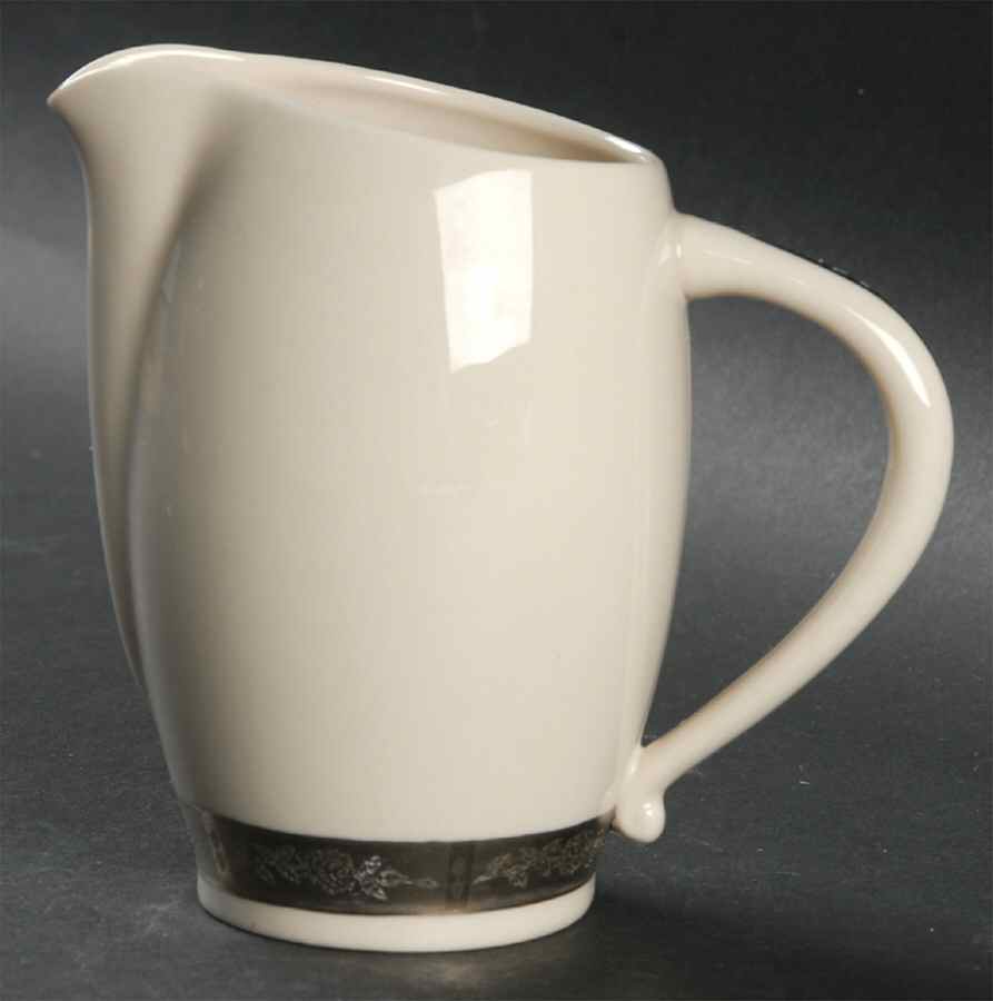 Rose Tapestry No Color Band (Rim&Coupe) Creamer by Flintridge-1