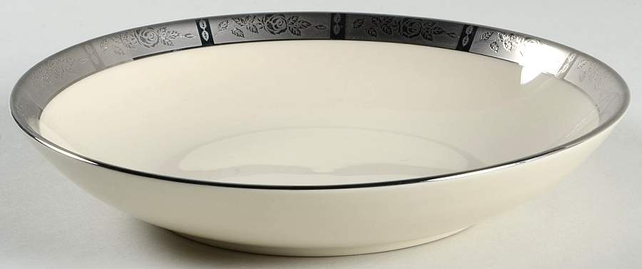 Rose Tapestry No Color Band (Rim&Coupe) Coupe Soup Bowl by Flintridge-1