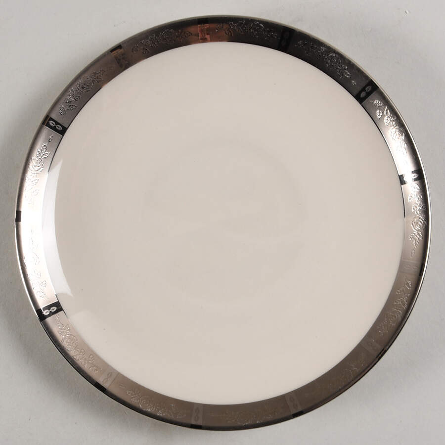 Rose Tapestry No Color Band (Rim&Coupe) Saucer for Cream Soup Bowl by Flintridge-1