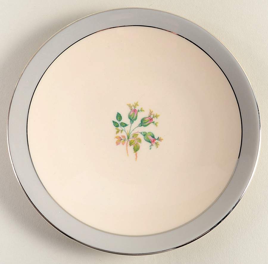 San Marino (Platinum Rim & Coupe) Coupe Bread & Butter Plate by Flintridge-1