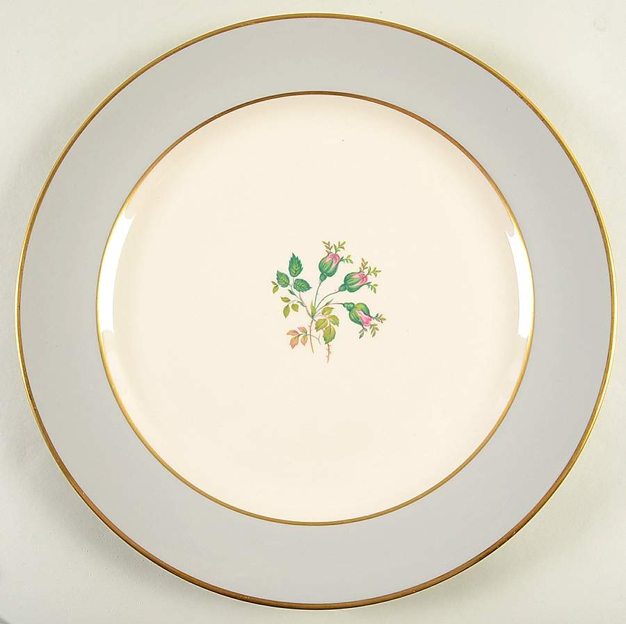 San Marino (Gold Trim, Rim & Coupe) 14" Chop Plate (Round Platter) by Flintridge-1