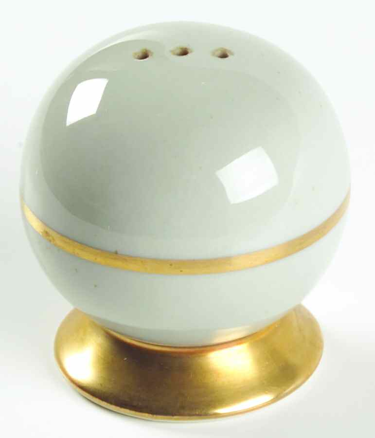 San Marino (Gold Trim, Rim & Coupe) Pepper Shaker by Flintridge-1