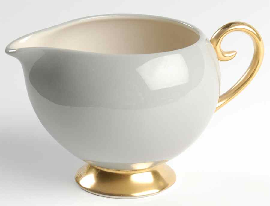 San Marino (Gold Trim, Rim & Coupe) Creamer by Flintridge-1