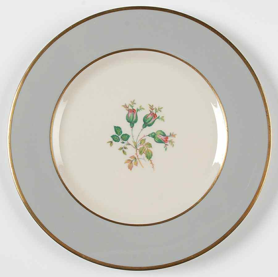 San Marino (Gold Trim, Rim & Coupe) Salad Plate by Flintridge-1
