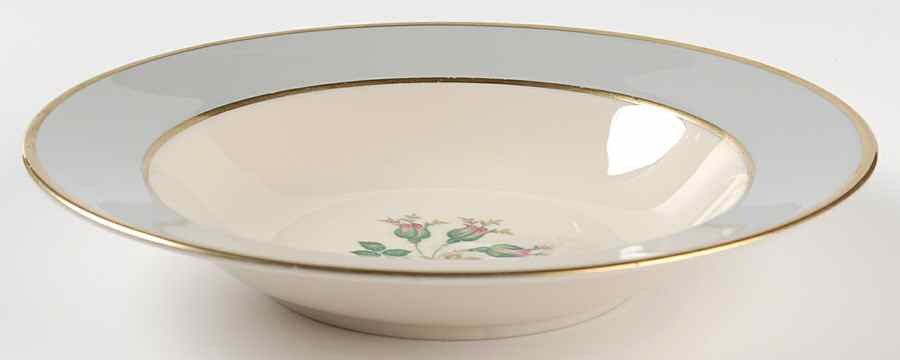 San Marino (Gold Trim, Rim & Coupe) Rim Soup Bowl by Flintridge-1