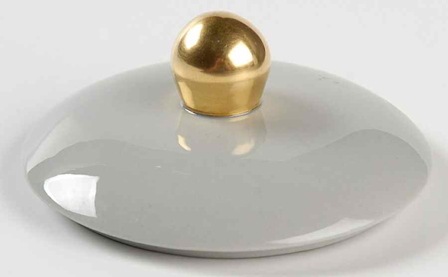 San Marino (Gold Trim, Rim & Coupe) Lid for Coffee Pot by Flintridge-1
