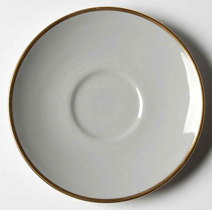 San Marino (Gold Trim, Rim & Coupe) Saucer for Demitasse Cup by Flintridge-1