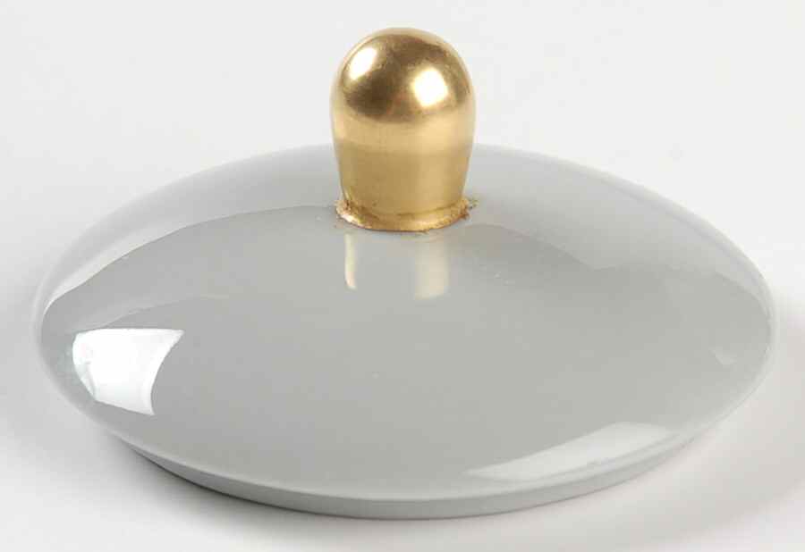 San Marino (Gold Trim, Rim & Coupe) Lid for Mini Sugar Bowl by Flintridge-1