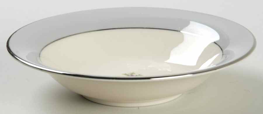 San Marino (Platinum Rim & Coupe) Fruit/Dessert (Sauce) Bowl by Flintridge-1