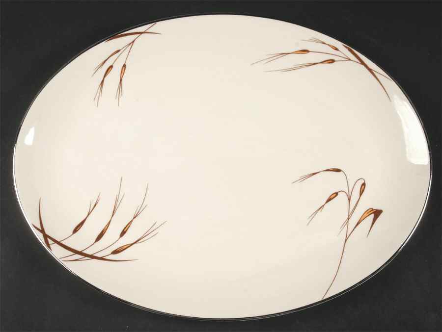 Santana 14" Oval Serving Platter by Flintridge-1