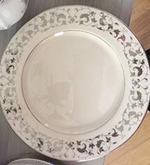 Silver Promise Dinner Plate by Flintridge-1