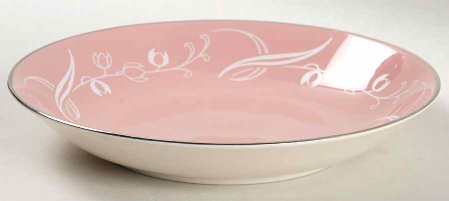 Snow Tulip Pink (Rim & Coupe) Coupe Cereal Bowl by Flintridge-1