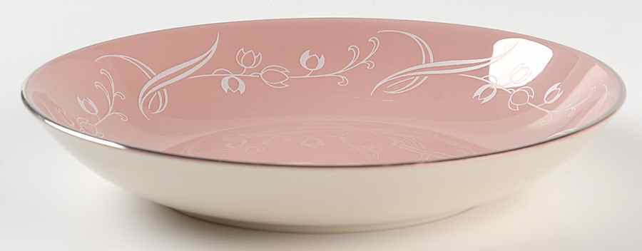 Snow Tulip Pink (Rim & Coupe) Coupe Soup Bowl by Flintridge-1