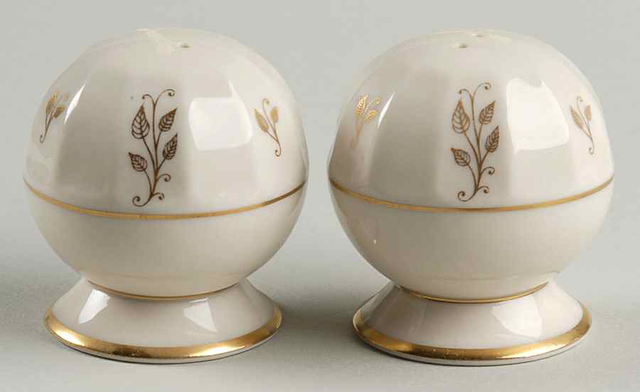 Sorrento Gold Design Salt & Pepper Set by Flintridge-1