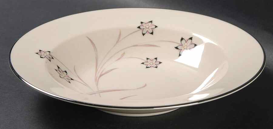 Starflower Rim Soup Bowl by Flintridge-1