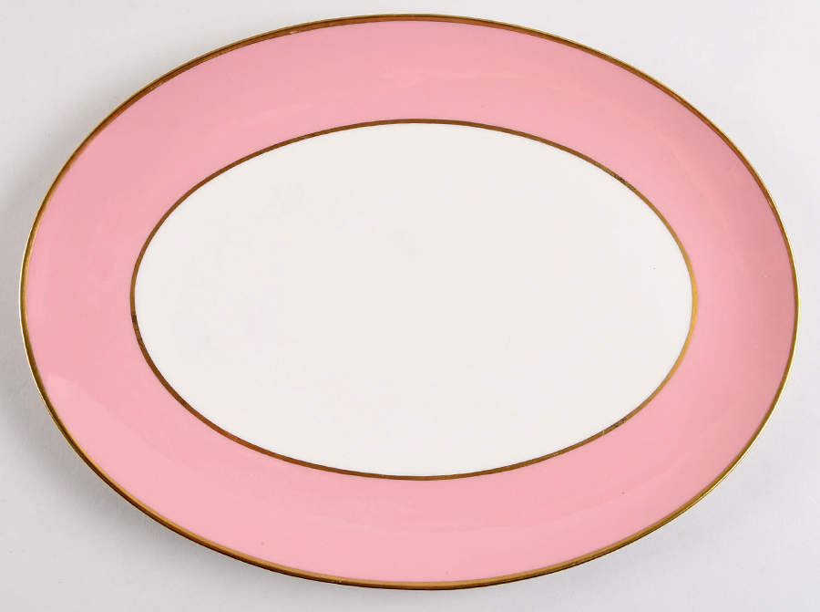 Sylvan-California Coral (Rim) 13" Oval Serving Platter by Flintridge-1