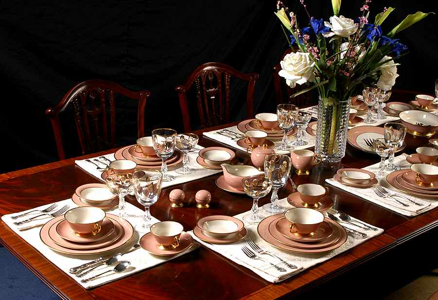 Sylvan-California Coral (Rim) 71 Piece Estate Set by Flintridge-1