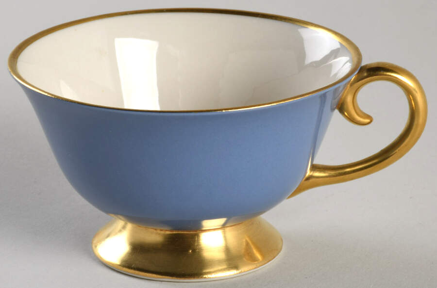 Sylvan-California Dutch Blue (Rim) Footed Cup by Flintridge-1