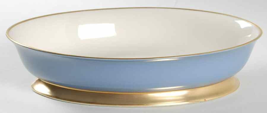 Sylvan-California Dutch Blue (Rim) 9" Oval Vegetable Bowl by Flintridge-1
