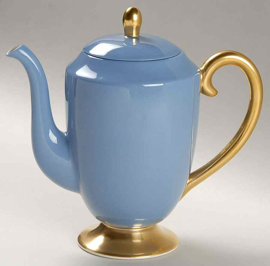 Sylvan-California Dutch Blue (Rim) Coffee Pot & Lid by Flintridge-1