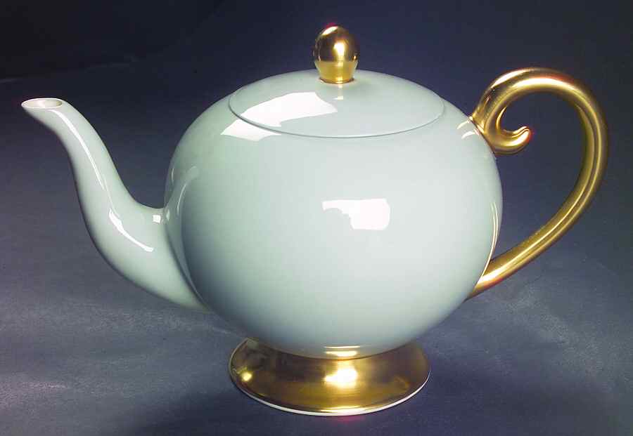 Sylvan-California Gray (Rim) Teapot & Lid by Flintridge-1