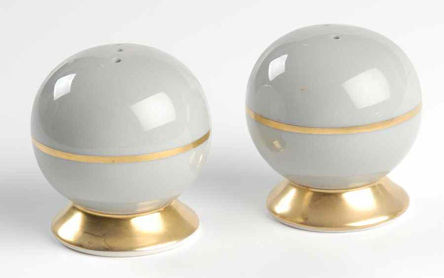 Sylvan-California Gray (Rim) Salt & Pepper Set by Flintridge-1