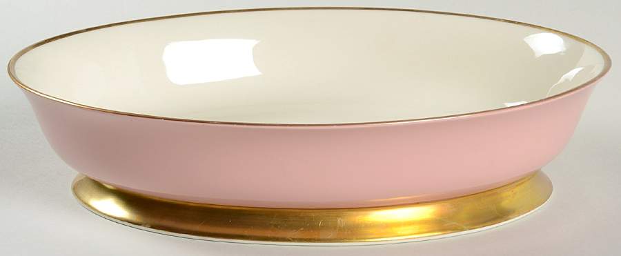 Sylvan-California Rose (Rim) 9" Oval Vegetable Bowl by Flintridge-1