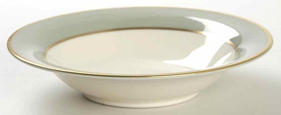 Sylvan-California Sage Green (Rim) Rim Fruit/Dessert (Sauce) Bowl by Flintridge-1
