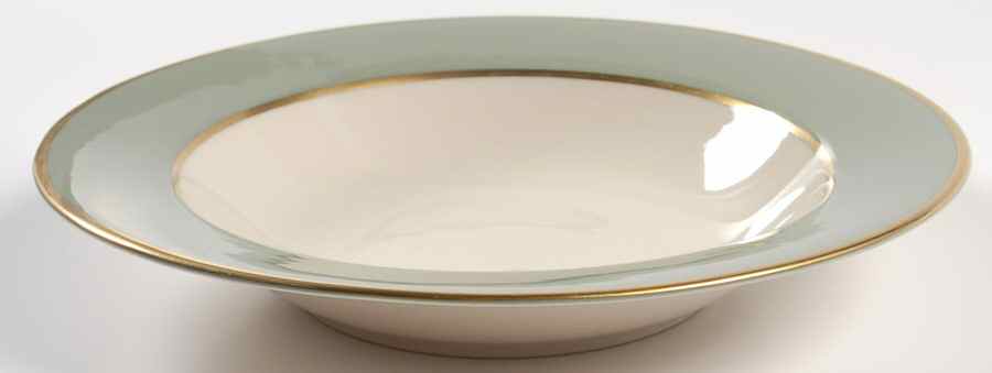 Sylvan-California Sage Green (Rim) Rim Soup Bowl by Flintridge-1