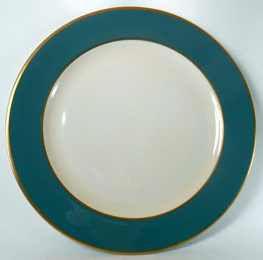 Sylvan-California Teal Green (Rim) 14" Chop Plate (Round Platter) by Flintridge-1
