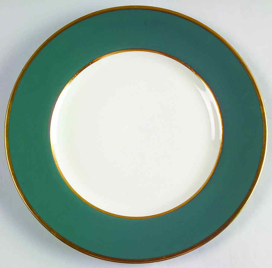 Sylvan-California Teal Green (Rim) Salad Plate by Flintridge-1