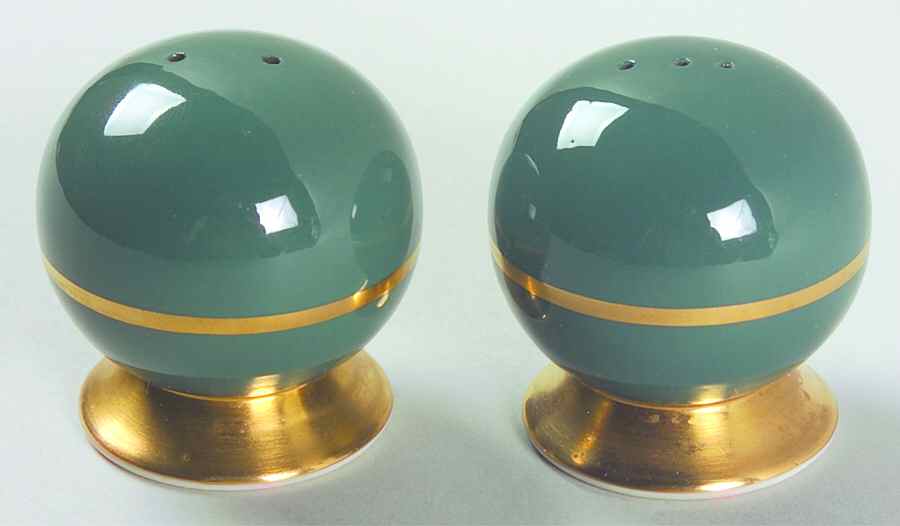 Sylvan-California Teal Green (Rim) Salt & Pepper Set by Flintridge-1