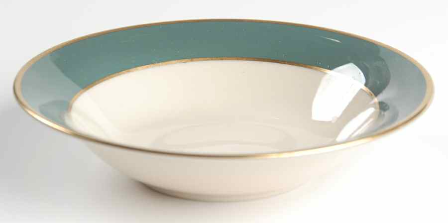 Sylvan-California Teal Green (Rim) Fruit/Dessert (Sauce) Bowl by Flintridge-1