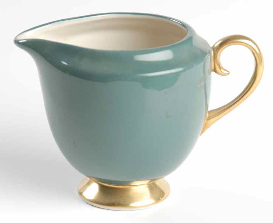 Sylvan-California Teal Green (Rim) Mini Creamer by Flintridge-1
